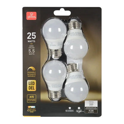 Juego de 4 bombillas LED de 5,5W